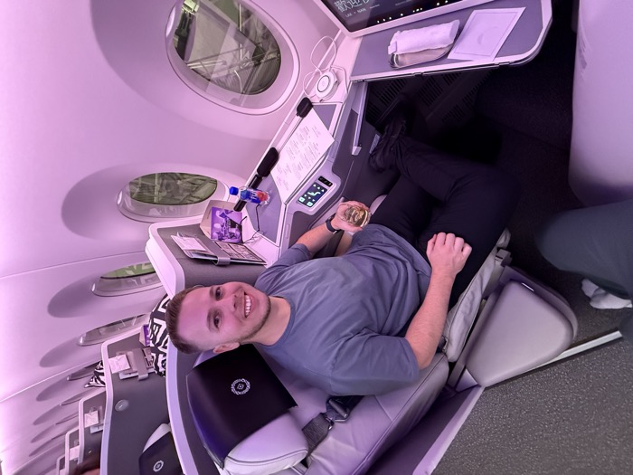 Business class cabin aisle seat