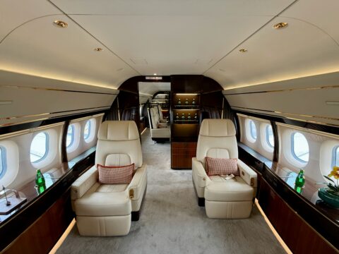 Luxurious business class cabin interior, representing the premium redemptions covered in this guide